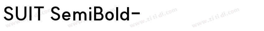 SUIT SemiBold字体转换 SUIT SemiBold字体转换